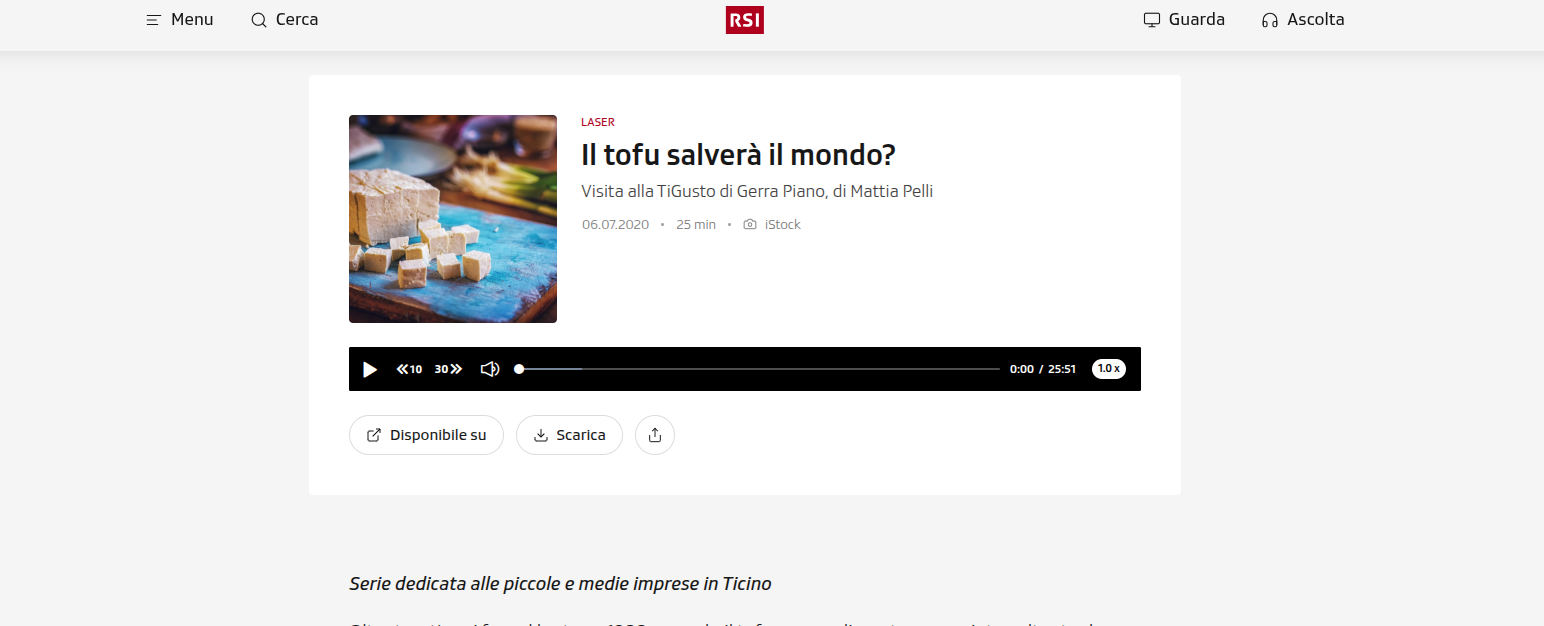 Il Tofu salverà il mondo?